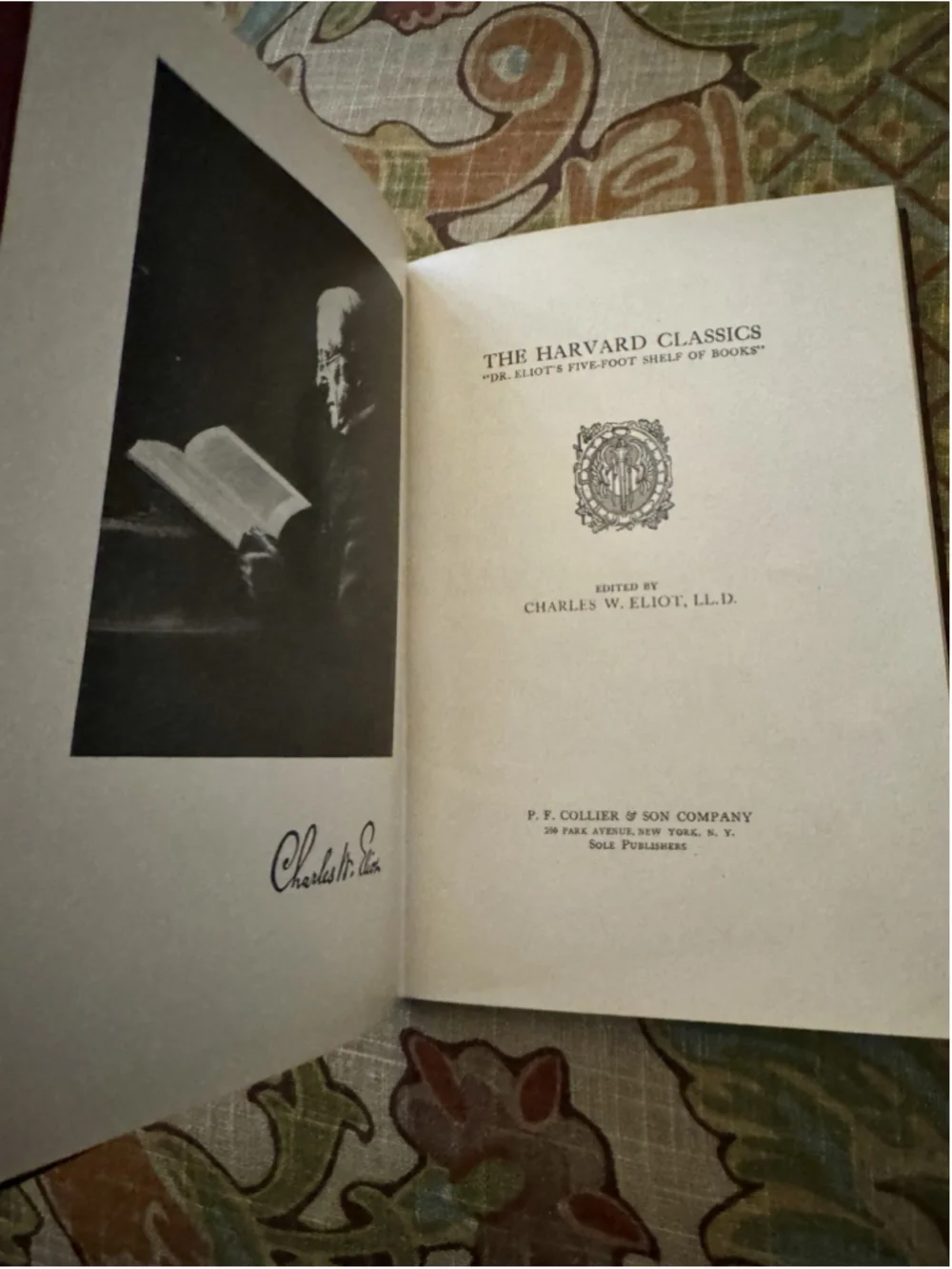 Fifteen Minutes A Day Reading Guide 1926 Book Harvard Classics DR. Charles Eliot